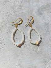Load image into Gallery viewer, Gemstone Infinite Circle Earrings