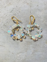 Load image into Gallery viewer, Gemstone Infinite Circle Earrings