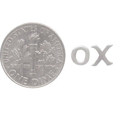 Load image into Gallery viewer, Sterling Silver XO Post Earrings - Hugs and Kisses 5x5mm
