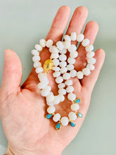 Load image into Gallery viewer, White Opal Turquoise Drop Necklace
