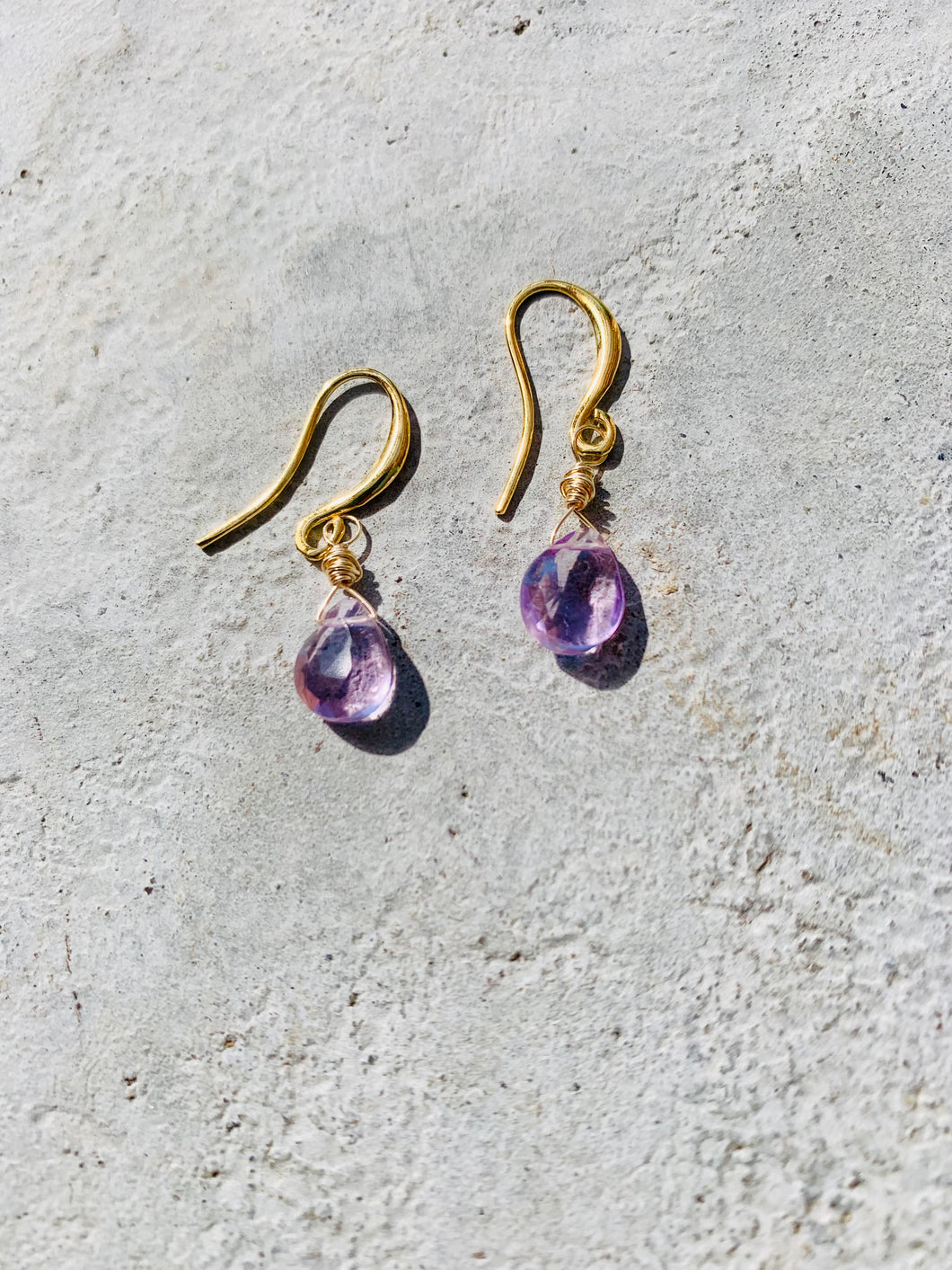 Gemstone Drop Earrings