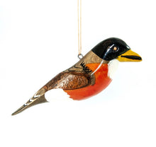 Load image into Gallery viewer, Painted Wooden Bird Ornaments
